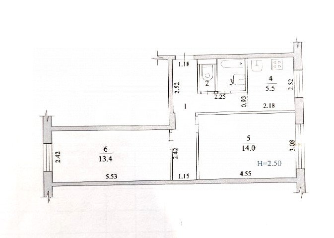 Фото №18: 2-комнатная квартира 44 м² - Городище, ул. Промышленная, 3